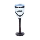 Vintage Kosta Boda Atelier Hand Painted Wine Glass