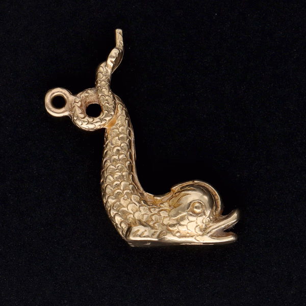 9ct Yellow Gold Dolphin Charm