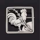 Georg Jensen Silver Cockerel Brooch