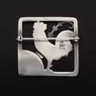 Georg Jensen Silver Cockerel Brooch