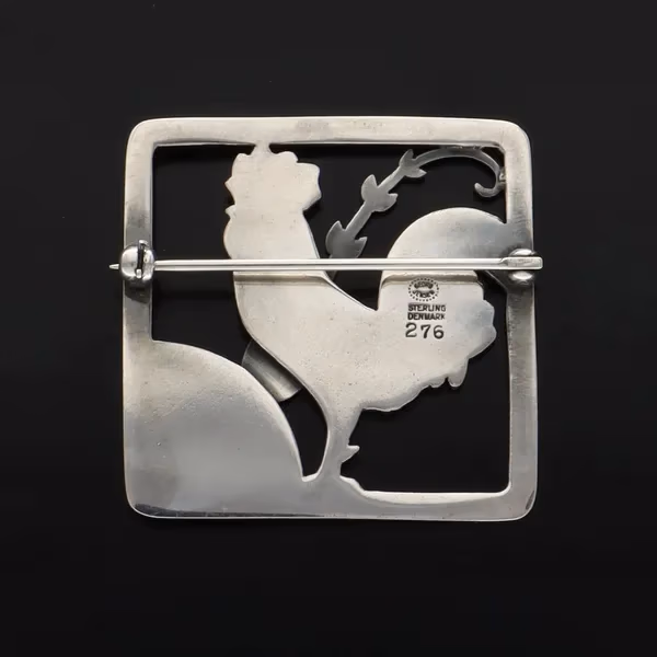 Georg Jensen Silver Cockerel Brooch
