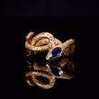 360° view of The Antique Coiled Sapphire Snake Ring