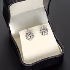 18ct White Gold & Diamond Earrings