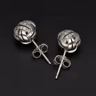 18ct White Gold & Diamond Earrings