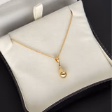 18ct Yellow Gold Drop Pendant on 9ct Yellow Gold Chain