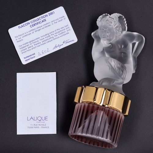 Lalique Flacon Collection 2001 Faun Mascot Perfume Bottle image-3