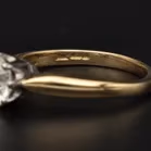 18ct Yellow Gold Diamond Solitaire Ring
