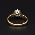 18ct Yellow Gold Diamond Solitaire Ring