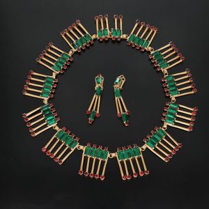 Rare Mid 20th Century Richelieu Necklace and Clip-on Earring Set