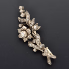19th Century Diamond Floral Spray Brooch