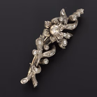 19th Century Diamond Floral Spray Brooch
