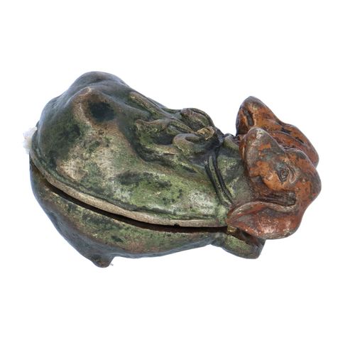 Unusual Bronze Figure of Dachshund Puppies in a Bag image-4