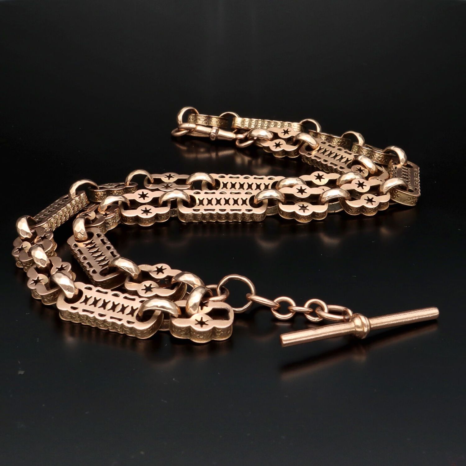 Gold watch chains discount antique