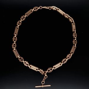 Victorian 9ct Rose Gold Watch Chain