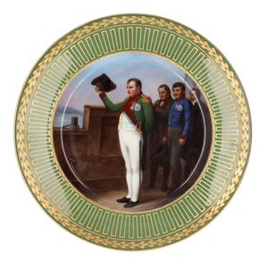 19th Century Hutschenreuther Porcelain Plate featuring Napoleon