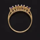 Gold Amethyst Diamond Ring.