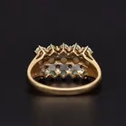 Gold Opal Diamond ring. Large