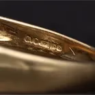 Gold Opal Diamond ring. Large