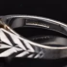 Retro White Gold Diamond Cluster Ring. Birmingham 1982