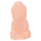 Rozenkwarts boeddha 6cm - 360° presentation