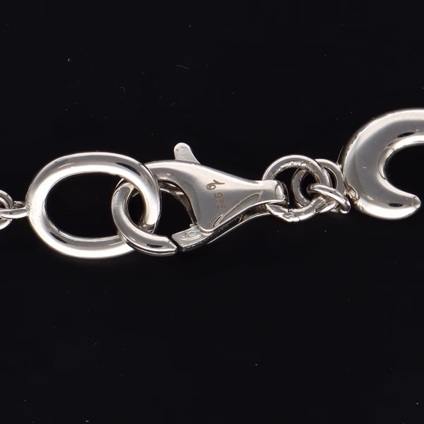 Sterling Silver Flame Necklace
