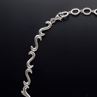 Sterling Silver Flame Necklace