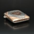 Victorian Silver and 9ct Gold Vesta Case