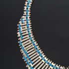 Vintage Jakob Bengel Brickwork Necklace