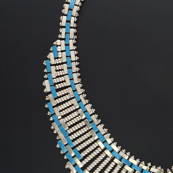 Vintage Jakob Bengel Brickwork Necklace