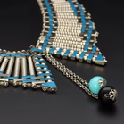 Vintage Jakob Bengel Brickwork Necklace