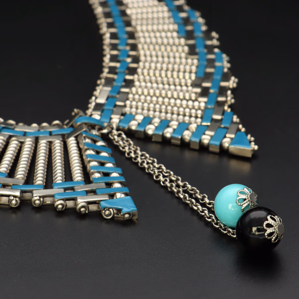 Vintage Jakob Bengel Brickwork Necklace