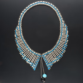 Vintage Jakob Bengel Brickwork Necklace