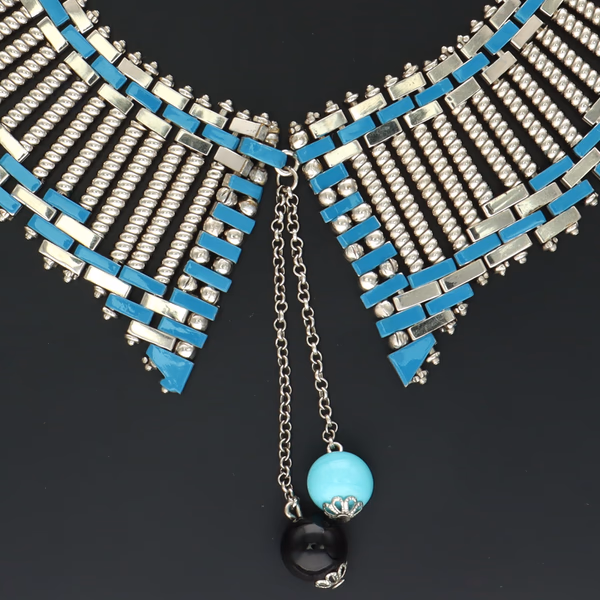 Vintage Jakob Bengel Brickwork Necklace