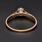 Vintage 18ct Gold and Platinum Solitaire Diamond Ring