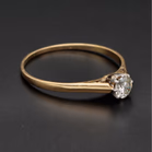 Vintage 18ct Gold and Platinum Solitaire Diamond Ring