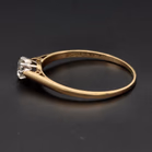 Vintage 18ct Gold and Platinum Solitaire Diamond Ring