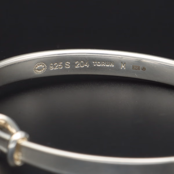 Iconic Danish Sterling Silver Torun 204 Bangle