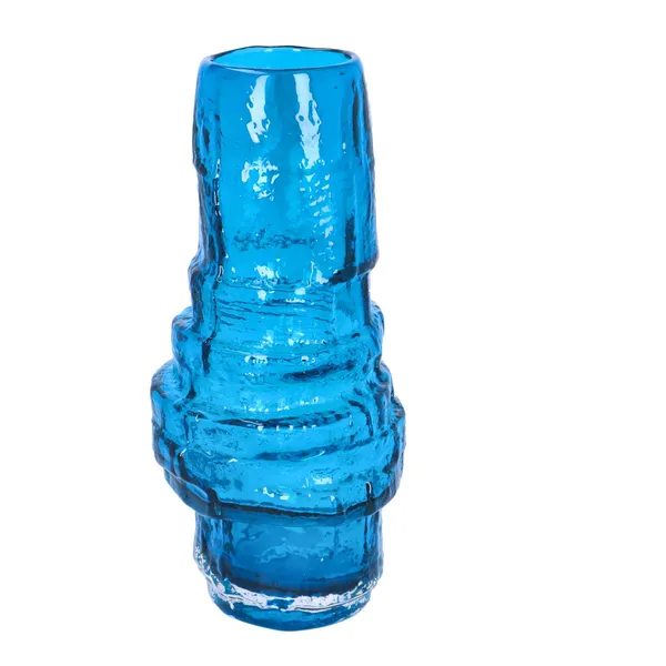 Whitefriars Kingfisher Blue Hooped Vase