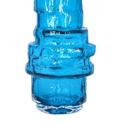 Whitefriars Kingfisher Blue Hooped Vase image-3
