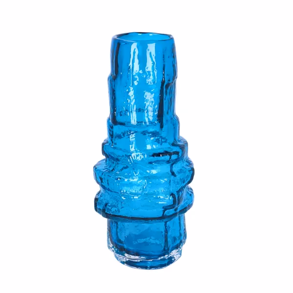 Whitefriars Kingfisher Blue Hooped Vase
