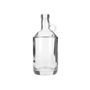 750ml Flint (Clear) Moonshine Round Spirits Glass Bottle - 21.5mm Neck Diameter - 360° presentation