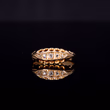 360° view of The Antique Edwardian 1906 Rose Cut Diamond Boat Ring