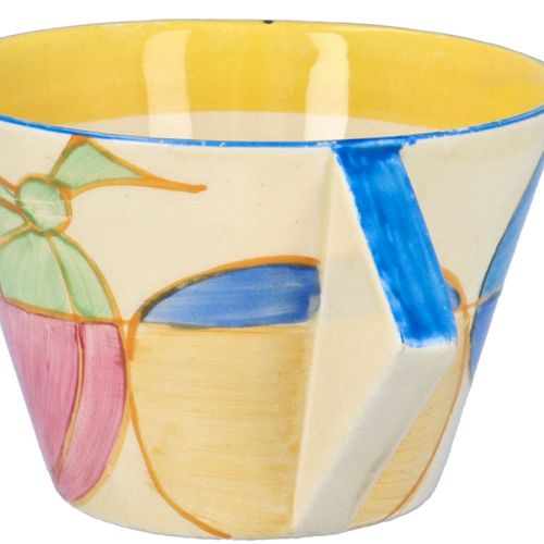 Clarice Cliff Pastel Melon Conical Cup and Saucer image-3
