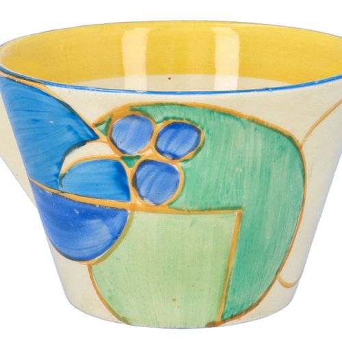 Clarice Cliff Pastel Melon Conical Cup and Saucer image-4