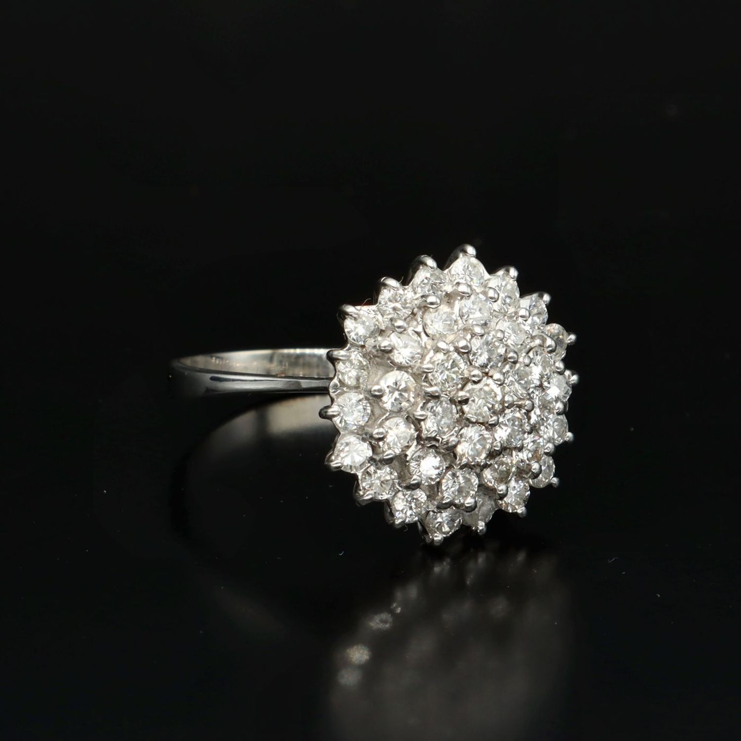 Large on sale cluster ring