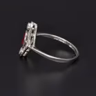 Platinum Ruby & Diamond Ring