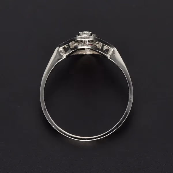 Platinum Ruby & Diamond Ring