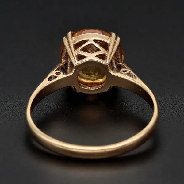Retro Gold Citrine Ring. 1967