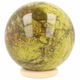 Groene opaal bol 72mm - 360° presentation