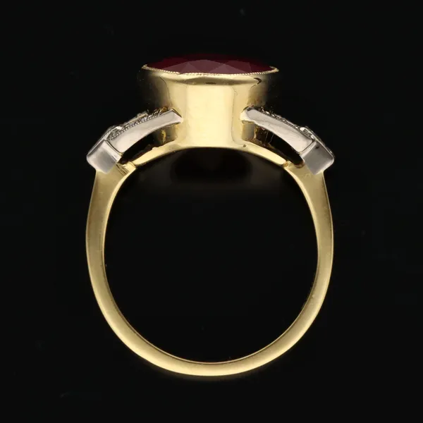 18ct Gold Ruby and Diamond Ring